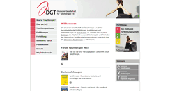 Desktop Screenshot of dgt-tanztherapie.de